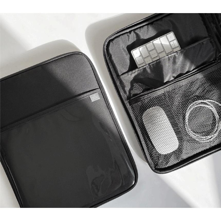 ʜᴀʀᴜᴅᴀɪʟʏ🌙  預購｜韓國文創 透明夾層 電腦包 筆電包【11吋平板包 / 13吋電腦包】-細節圖6