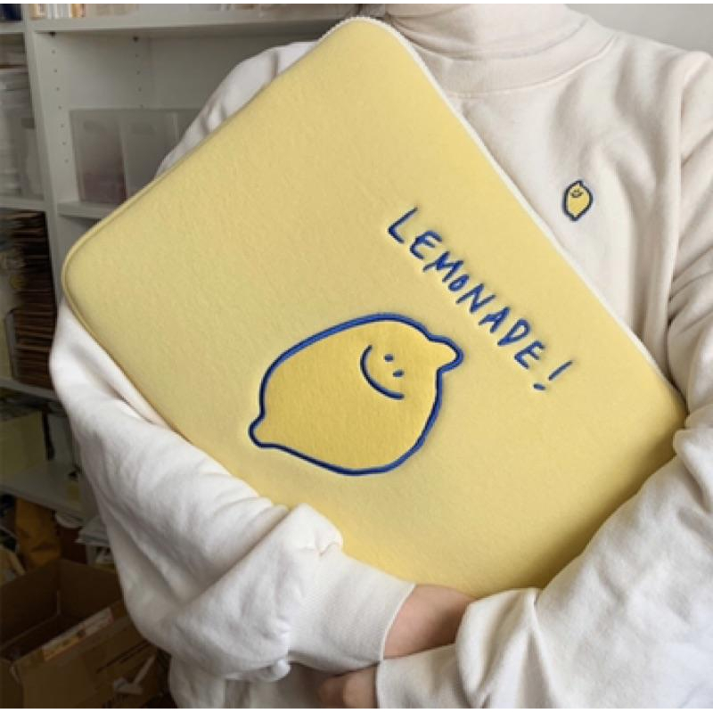 ʜᴀʀᴜᴅᴀɪʟʏ🌙  預購｜ secondmorning lemonade 檸檬電腦包 平板收納包 防撞包-細節圖5