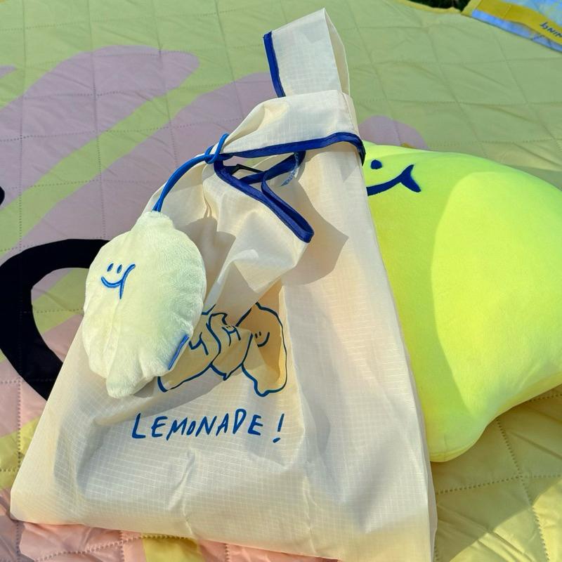 ʜᴀʀᴜᴅᴀɪʟʏ🌙 現貨｜second morning 絨毛收納包+購物袋-細節圖2