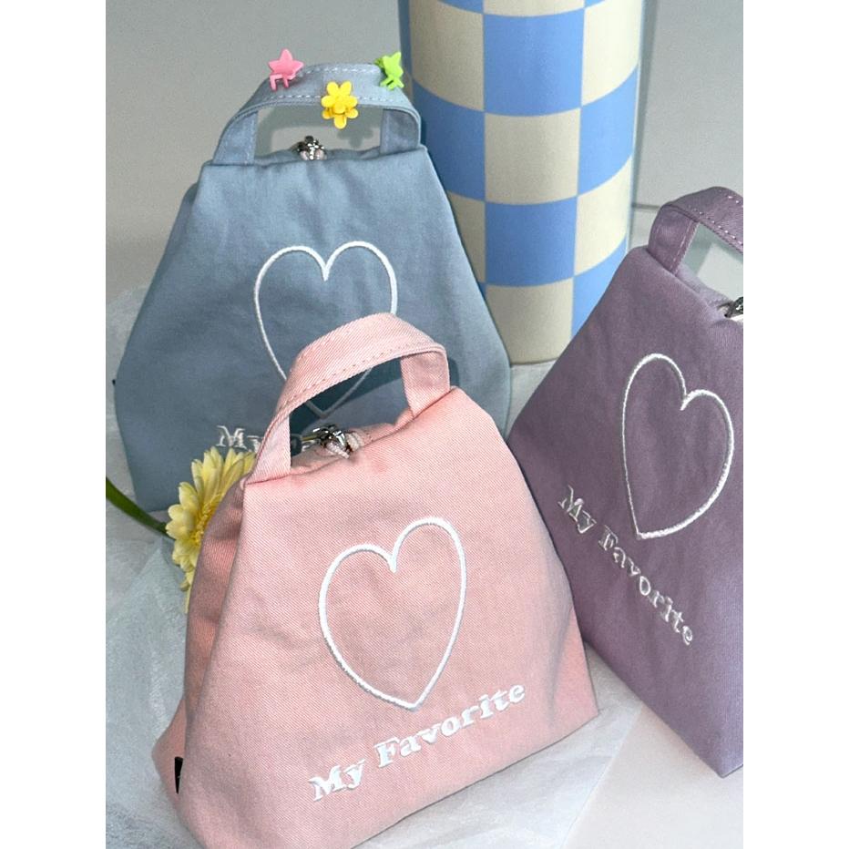 ʜᴀʀᴜᴅᴀɪʟʏ🌙 預購｜MAZZZZY tent pouch 可愛帳篷造型手提袋 粉嫩色系手提包 托特包 外出收納包-細節圖2