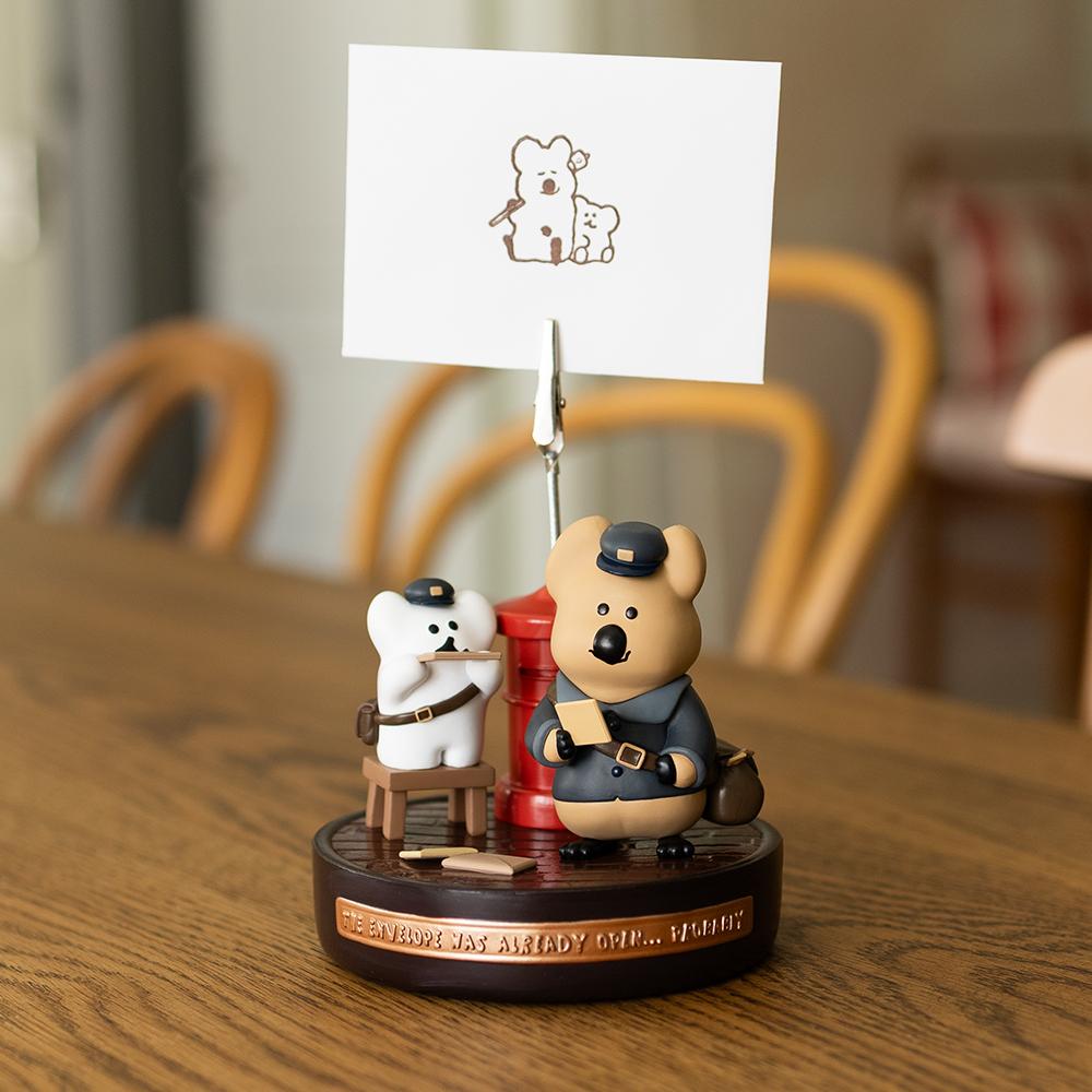 ʜᴀʀᴜᴅᴀɪʟʏ🌙 預購｜Dinotaeng Quokka Bobo 郵差公仔便條夾 造型MEMO夾 造型公仔-細節圖2