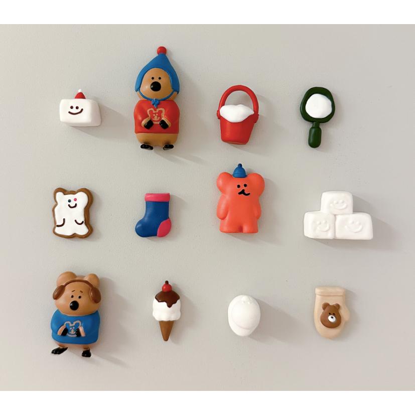 ʜᴀʀᴜᴅᴀɪʟʏ🌙 預購｜Dinotaeng Quokka Bobo磁鐵組 冰箱磁鐵組 造型裝飾磁鐵-細節圖7