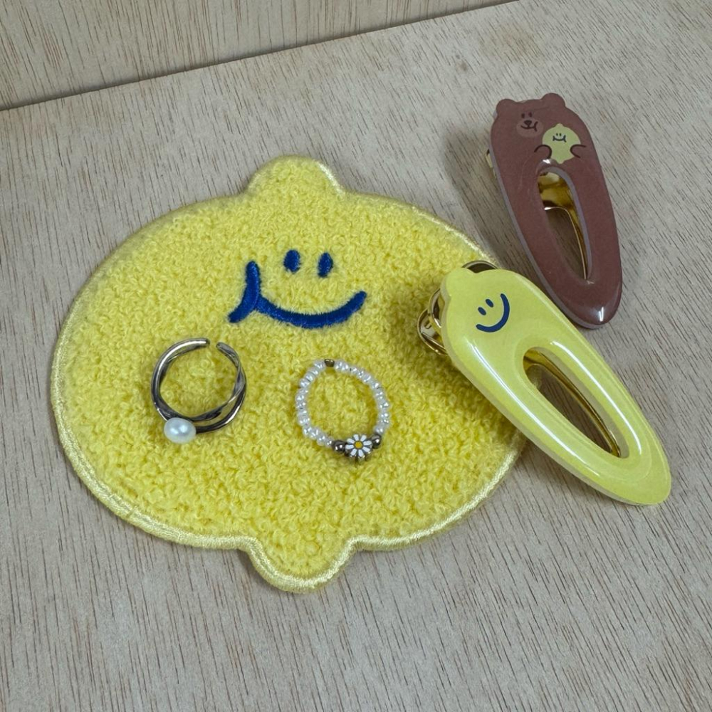 ʜᴀʀᴜᴅᴀɪʟʏ🌙  現貨｜韓國文創 second morning 毛絨杯墊 飾品墊-細節圖2