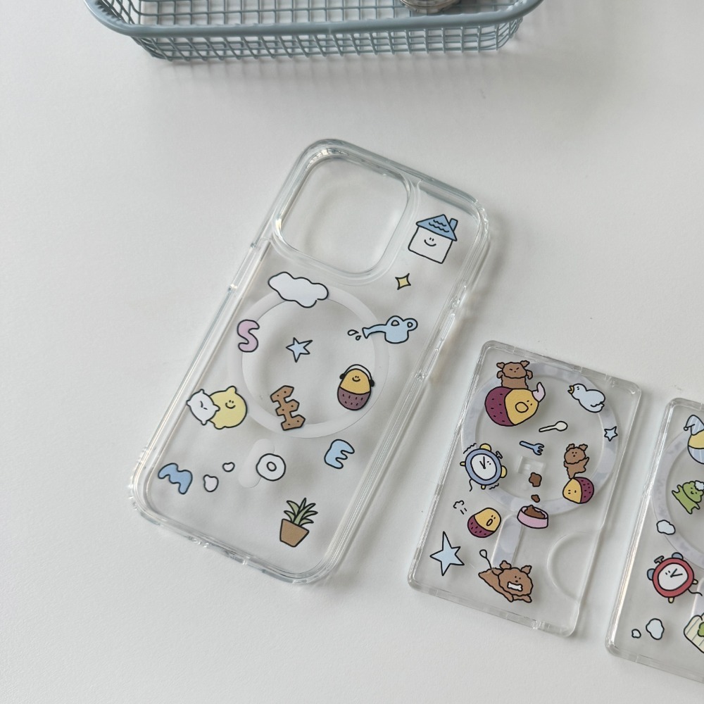 ʜᴀʀᴜᴅᴀɪʟʏ🌙  預購｜SECONDMORNING 全包磁吸手機殼 透明磁吸手機殼 磁吸卡夾 磁吸支架 耳機殼-規格圖11