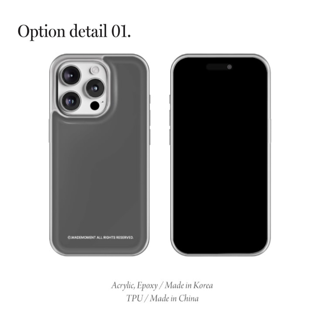 ʜᴀʀᴜᴅᴀɪʟʏ🌙  預購｜Mademoment 銀框全包手機殼 銀框樹脂手機殼 【EPOXY】-細節圖9