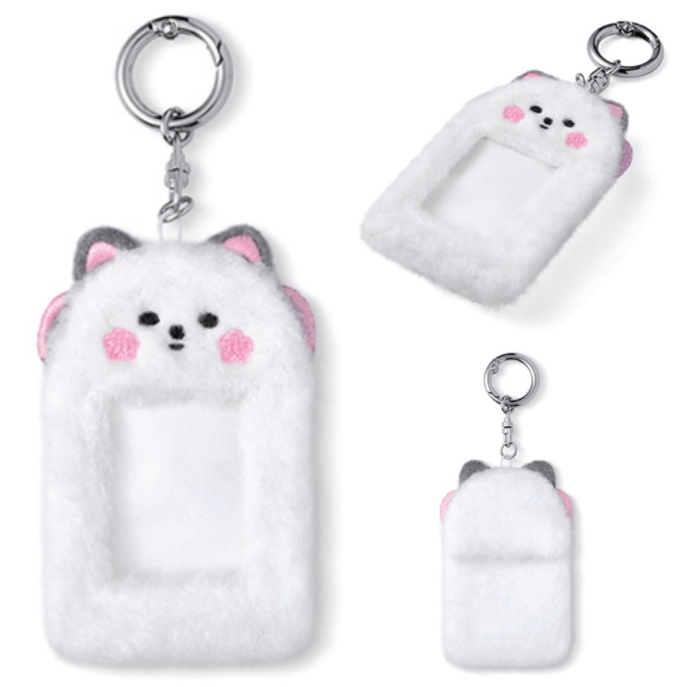 ʜᴀʀᴜᴅᴀɪʟʏ🌙  現貨｜LE SSERAFIM 毛絨證件照卡套 證件照卡套 卡套吊飾-規格圖2
