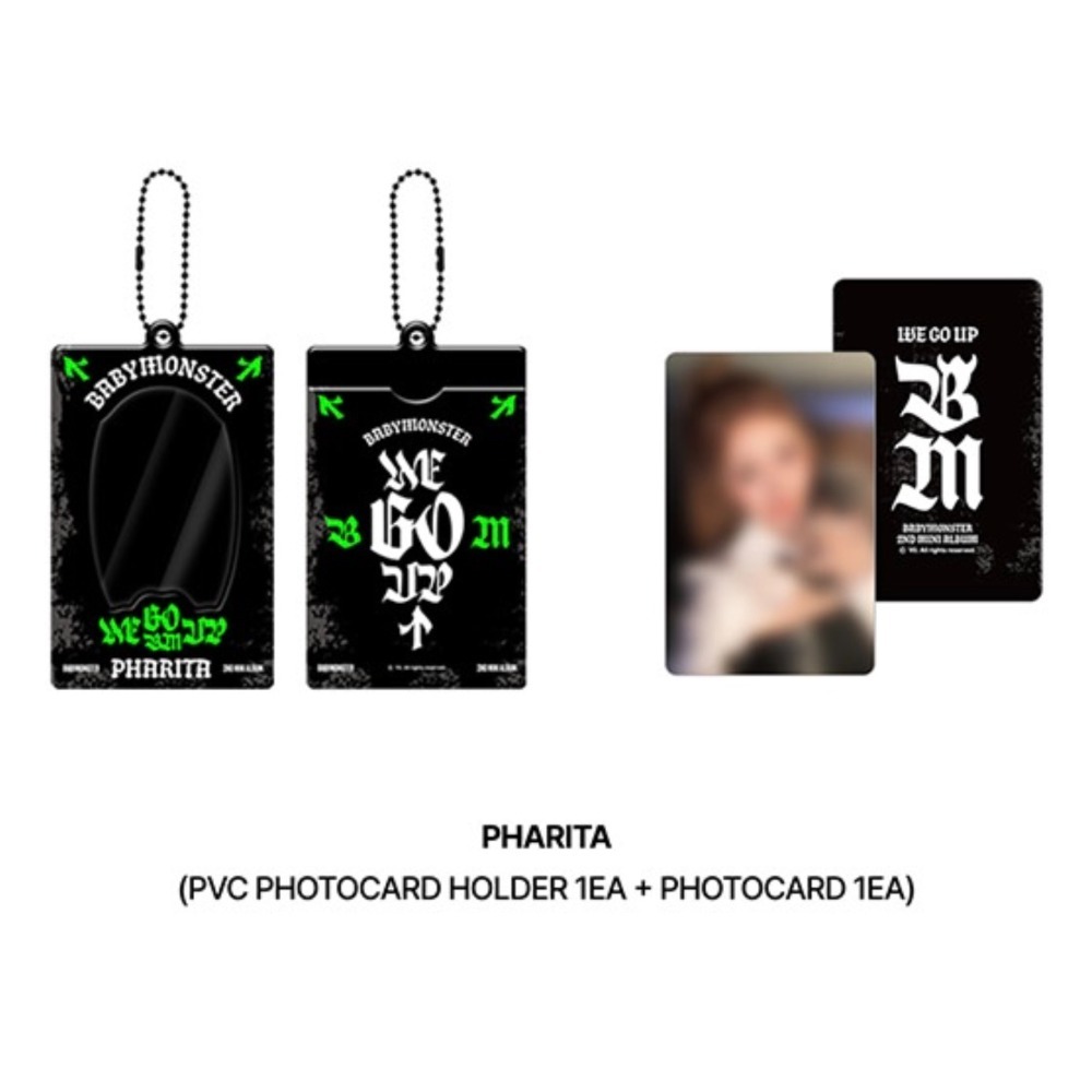 ʜᴀʀᴜᴅᴀɪʟʏ🌙  預購｜BABYMONSTER PVC PHOTOCARD HOLDER 小卡卡套 造型卡套-規格圖1