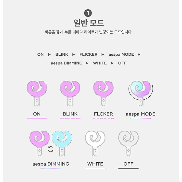 ʜᴀʀᴜᴅᴀɪʟʏ🌙  現貨｜aespa OFFICIAL FANLIGHT ver.2應援手燈 官方手燈 二代手燈-細節圖6