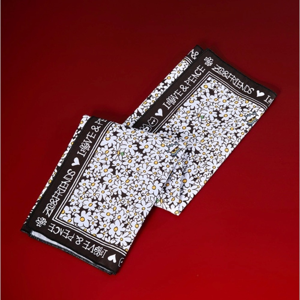 ʜᴀʀᴜᴅᴀɪʟʏ🌙  現貨供應｜ [ ZOAFUL WINTER ] G-dragon  SCARF 滿版印花絲巾-細節圖2