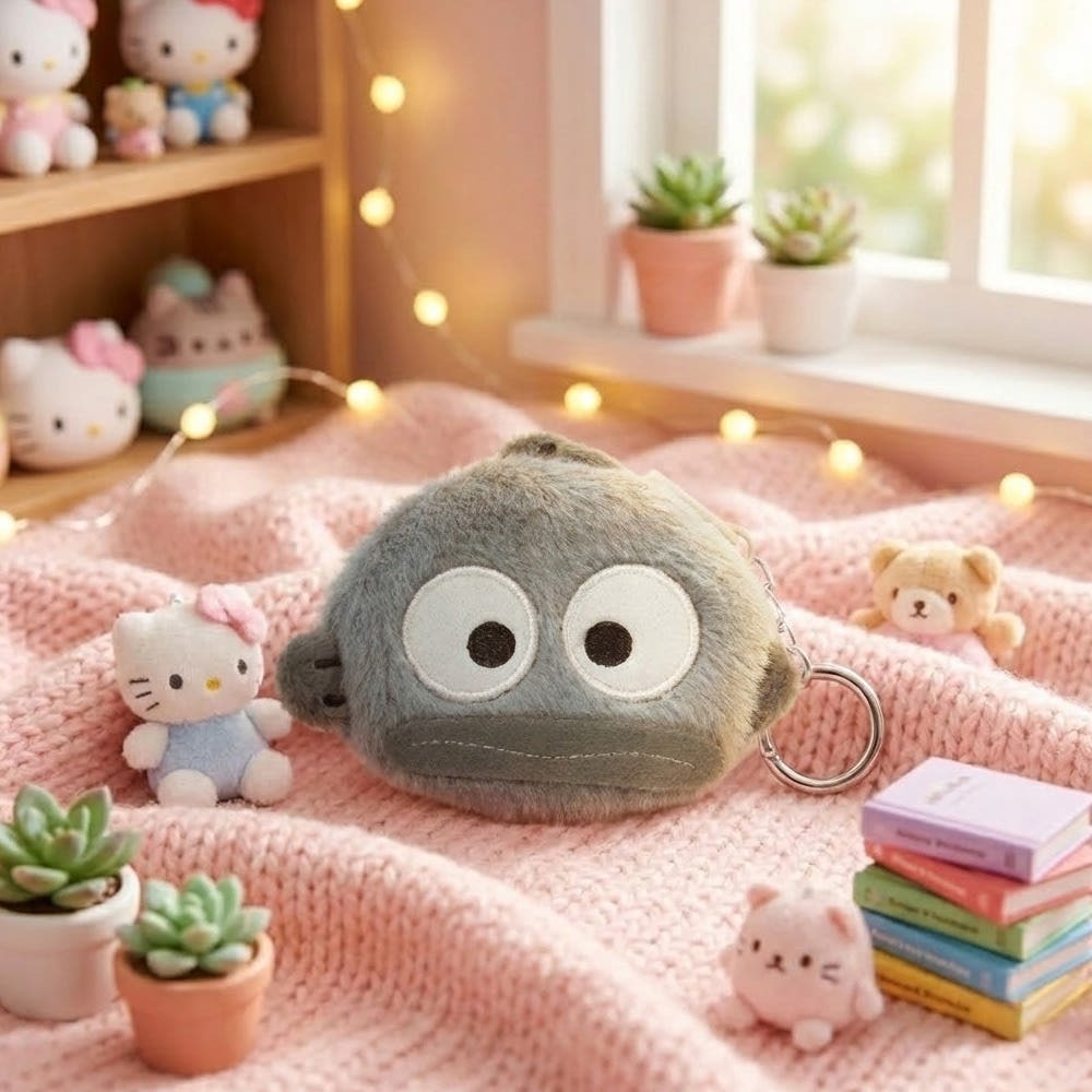 ʜᴀʀᴜᴅᴀɪʟʏ🌙  預購｜Sanrio Mini Pouch Keyring三麗鷗灰階造型吊飾 三麗鷗造型收納包-規格圖6