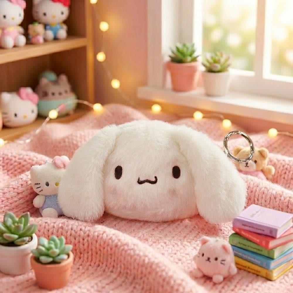 ʜᴀʀᴜᴅᴀɪʟʏ🌙  預購｜Sanrio Mini Pouch Keyring三麗鷗灰階造型吊飾 三麗鷗造型收納包-規格圖6