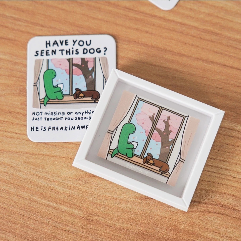 ʜᴀʀᴜᴅᴀɪʟʏ🌙  預購｜JOGUMAN STUDIO 腕龍 臘腸狗畫框磁鐵盲包 磁鐵盲包-細節圖5