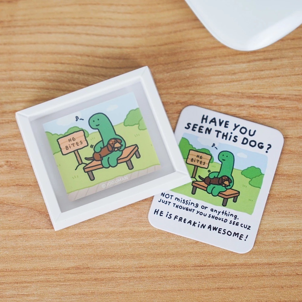 ʜᴀʀᴜᴅᴀɪʟʏ🌙  預購｜JOGUMAN STUDIO 腕龍 臘腸狗畫框磁鐵盲包 磁鐵盲包-細節圖6