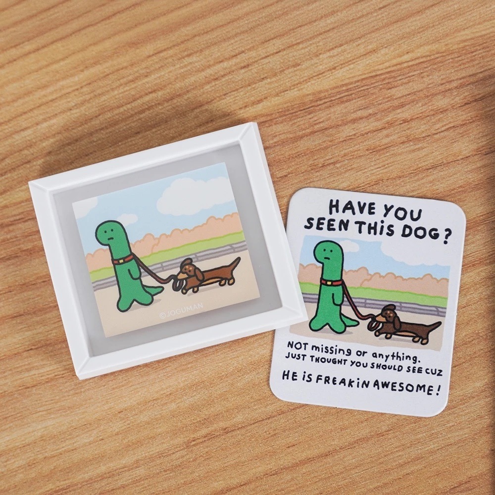 ʜᴀʀᴜᴅᴀɪʟʏ🌙  預購｜JOGUMAN STUDIO 腕龍 臘腸狗畫框磁鐵盲包 磁鐵盲包-細節圖7