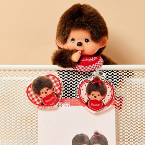 ʜᴀʀᴜᴅᴀɪʟʏ🌙  預購｜Monchhichi 蒙奇奇造型磁鐵夾 壓克力磁鐵夾 壓克力磁鐵彈簧夾-細節圖6