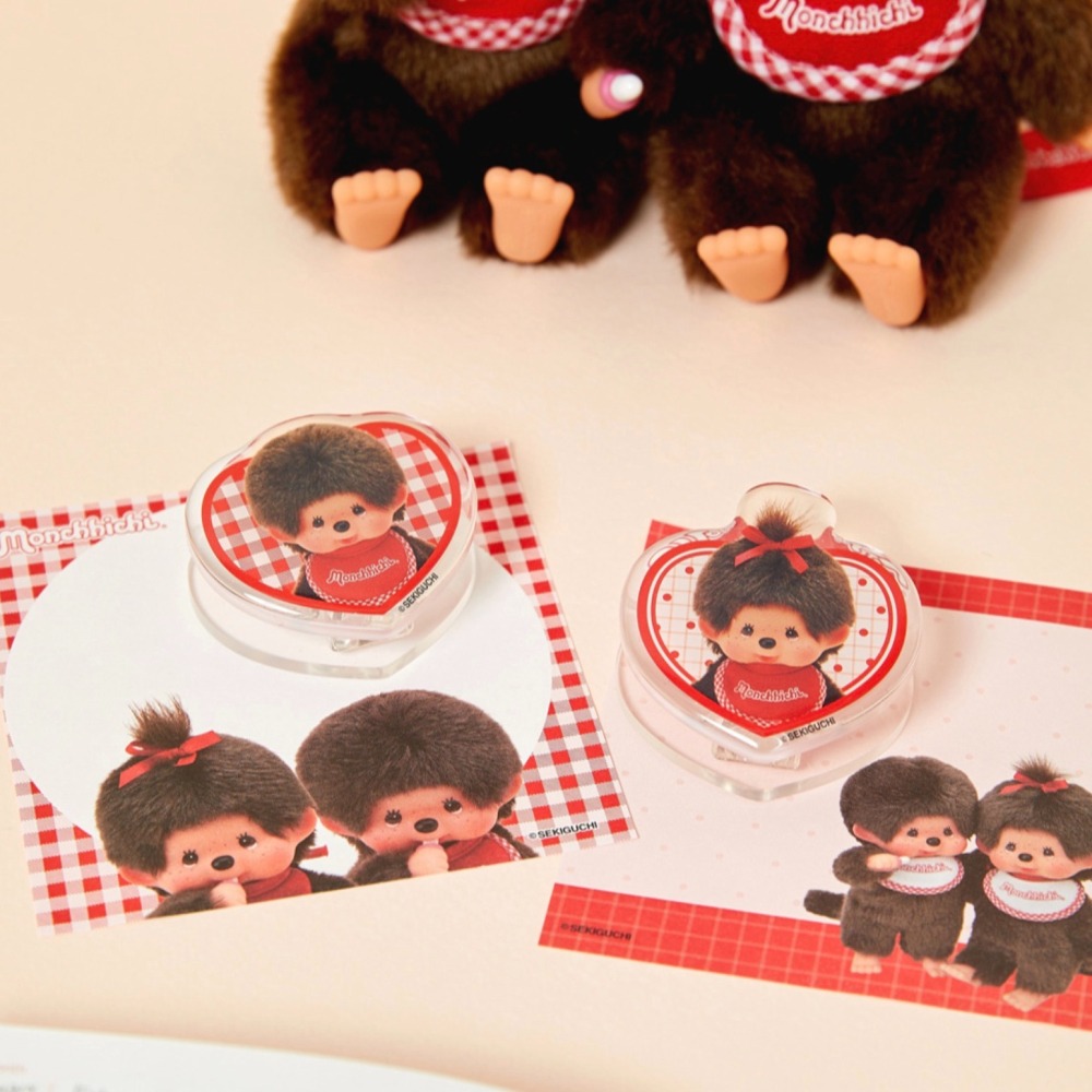 ʜᴀʀᴜᴅᴀɪʟʏ🌙  預購｜Monchhichi 蒙奇奇造型磁鐵夾 壓克力磁鐵夾 壓克力磁鐵彈簧夾-細節圖8