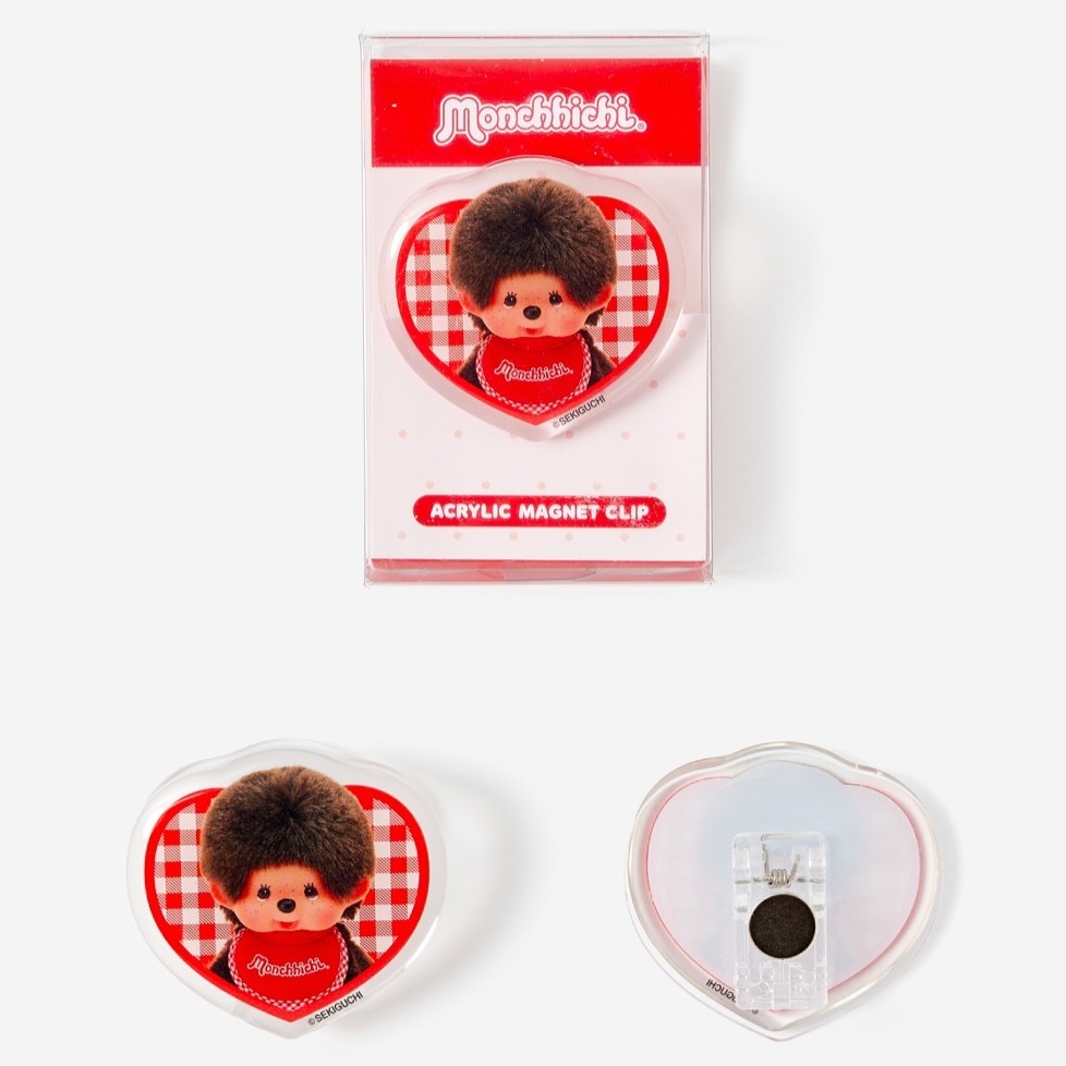 ʜᴀʀᴜᴅᴀɪʟʏ🌙  預購｜Monchhichi 蒙奇奇造型磁鐵夾 壓克力磁鐵夾 壓克力磁鐵彈簧夾-規格圖9