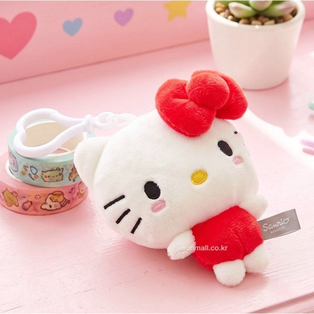 ʜᴀʀᴜᴅᴀɪʟʏ🌙  預購｜Sanrio 三麗鷗 Hello Kitty 美樂蒂 布丁狗 大頭造型收納吊飾 玩偶吊飾-細節圖2