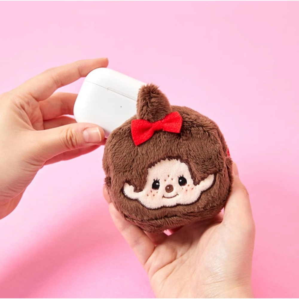 ʜᴀʀᴜᴅᴀɪʟʏ🌙  預購｜MONCHHICHI 蒙奇奇迷你方型收納包吊飾 耳機收納包 小物收納-細節圖2