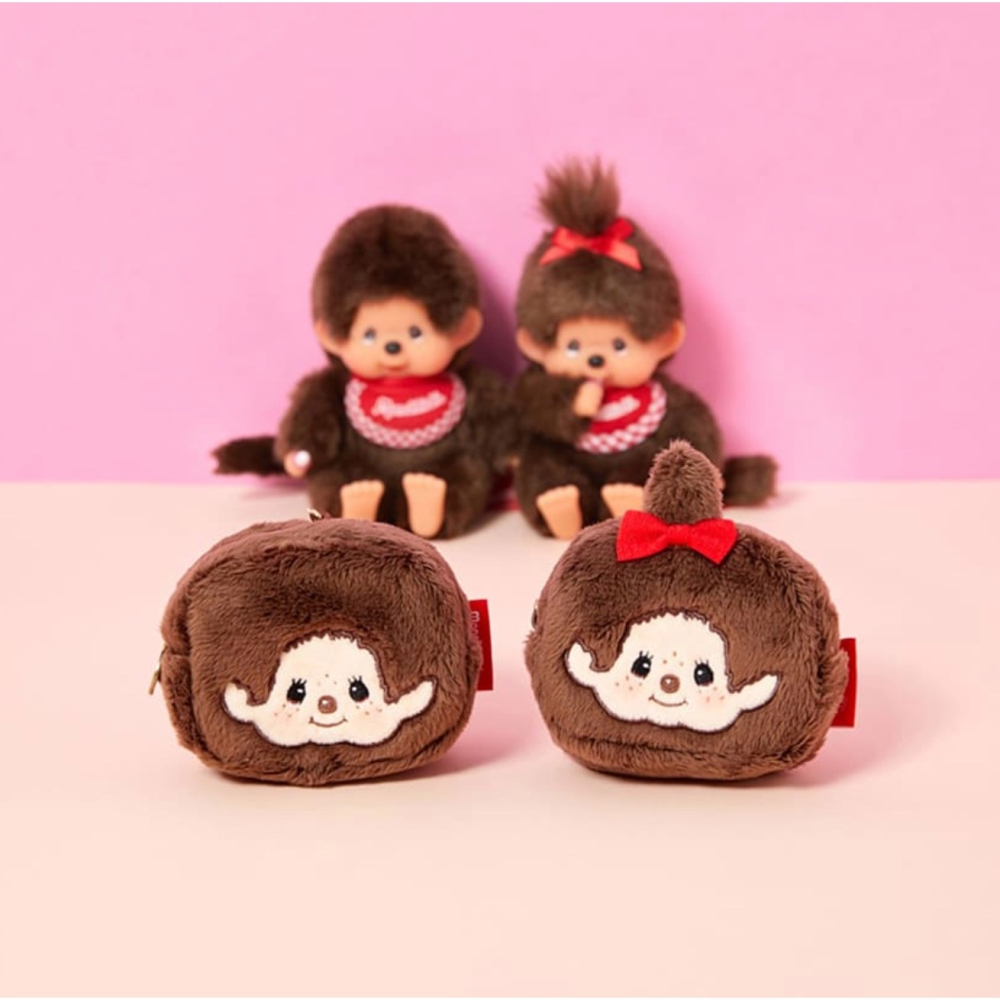 ʜᴀʀᴜᴅᴀɪʟʏ🌙  預購｜MONCHHICHI 蒙奇奇迷你方型收納包吊飾 耳機收納包 小物收納-細節圖3