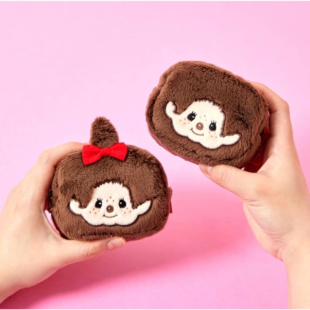 ʜᴀʀᴜᴅᴀɪʟʏ🌙  預購｜MONCHHICHI 蒙奇奇迷你方型收納包吊飾 耳機收納包 小物收納-細節圖4