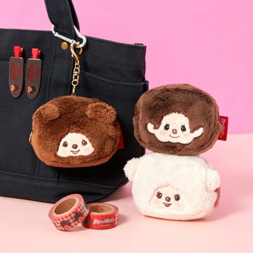 ʜᴀʀᴜᴅᴀɪʟʏ🌙  預購｜MONCHHICHI 蒙奇奇迷你方型收納包吊飾 耳機收納包 小物收納-細節圖5