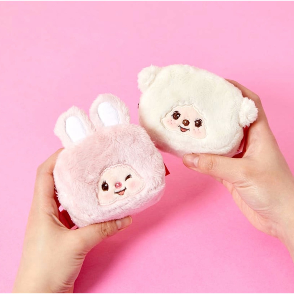 ʜᴀʀᴜᴅᴀɪʟʏ🌙  預購｜MONCHHICHI 蒙奇奇迷你方型收納包吊飾 耳機收納包 小物收納-細節圖6