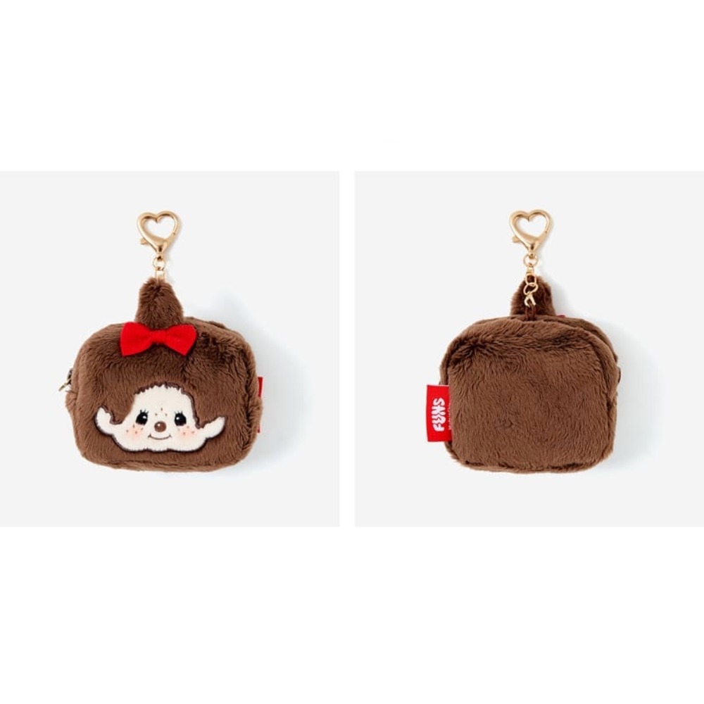 ʜᴀʀᴜᴅᴀɪʟʏ🌙  預購｜MONCHHICHI 蒙奇奇迷你方型收納包吊飾 耳機收納包 小物收納-規格圖8