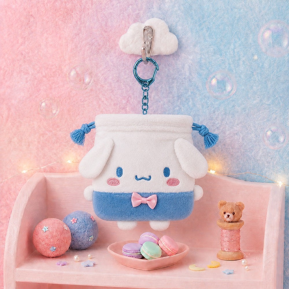 ʜᴀʀᴜᴅᴀɪʟʏ🌙  預購｜Sanrio 三麗鷗迷你束口袋造型吊飾 迷你手提包造型吊飾 收納包吊飾-規格圖10