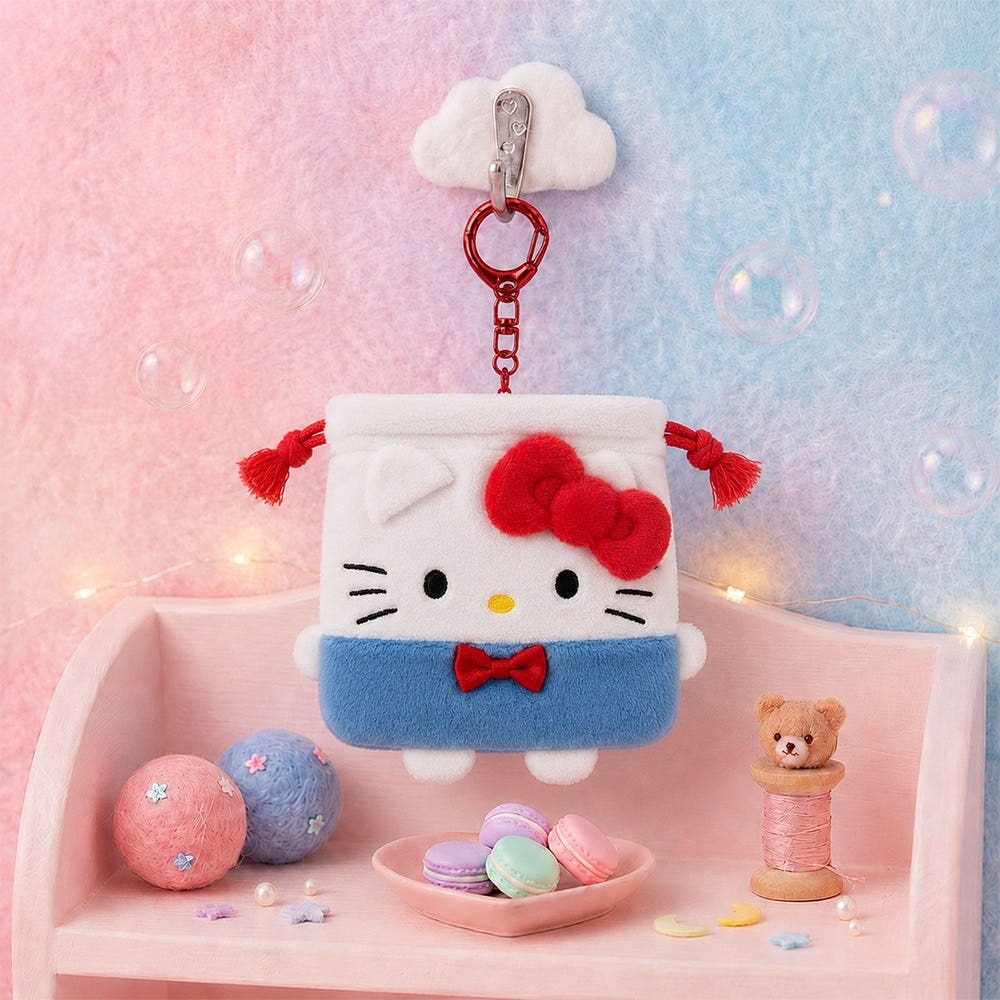 ʜᴀʀᴜᴅᴀɪʟʏ🌙  預購｜Sanrio 三麗鷗迷你束口袋造型吊飾 迷你手提包造型吊飾 收納包吊飾-規格圖10