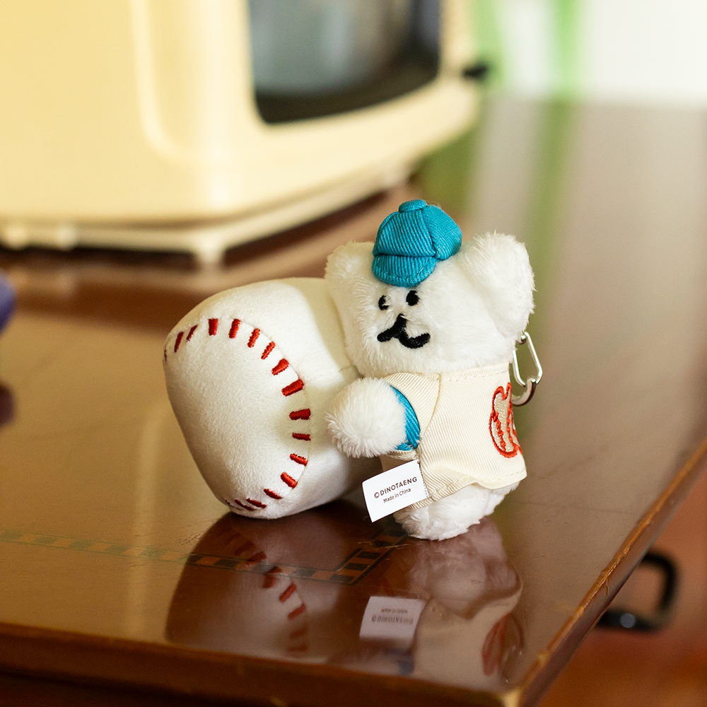 ʜᴀʀᴜᴅᴀɪʟʏ🌙  預購｜Dinotaeng HomeRun 棒球系列造型吊飾 絨毛娃娃吊飾-細節圖5
