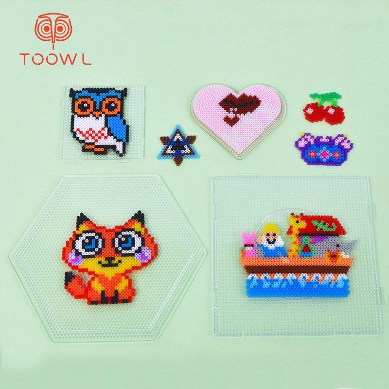 🔥🔥（台灣現貨秒發，）24色2.6mm融合拼豆愛心套裝 盒裝EVA拼豆豆益智兒童玩具-細節圖3