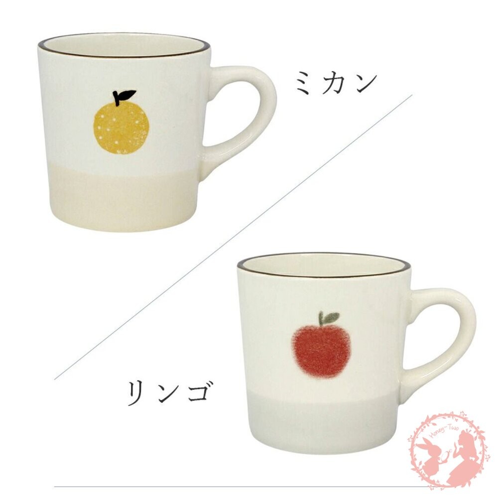 日本izawa井澤 美濃燒馬克杯360ml  瓷器 可愛水果 馬克杯 瓷器-細節圖3