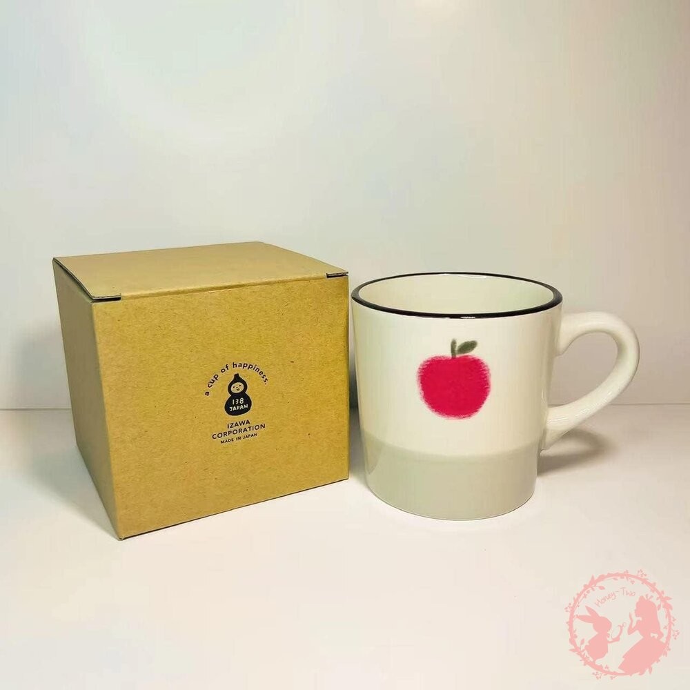 日本izawa井澤 美濃燒馬克杯360ml  瓷器 可愛水果 馬克杯 瓷器-細節圖4
