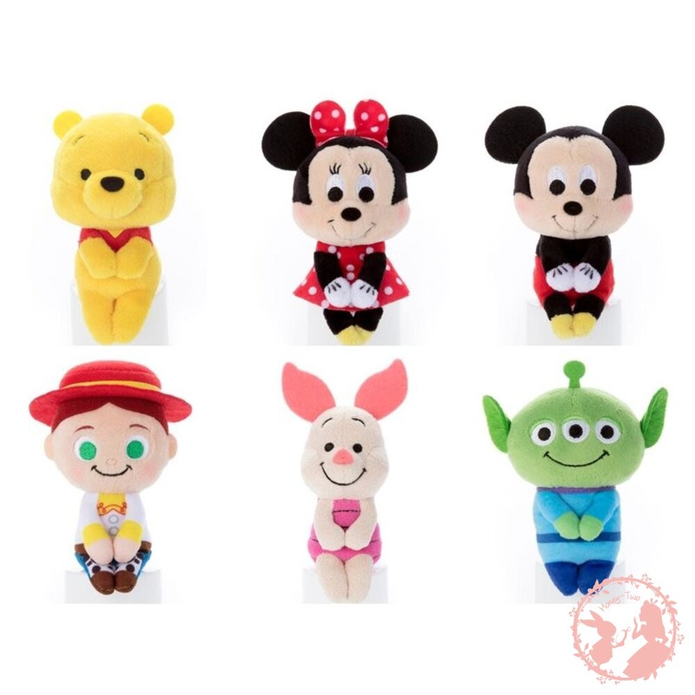 日本Disney 迪士尼TSUM 超可愛坐姿娃娃 排排坐 玩偶 拍照 米奇、米妮 維尼 唐老鴨 攝影娃娃-細節圖3