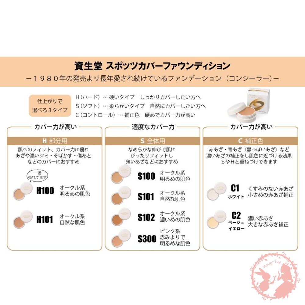 日本境內 SHISEIDO 資生堂 Spotscover 遮瑕膏 20g 遮瑕蜜-細節圖3