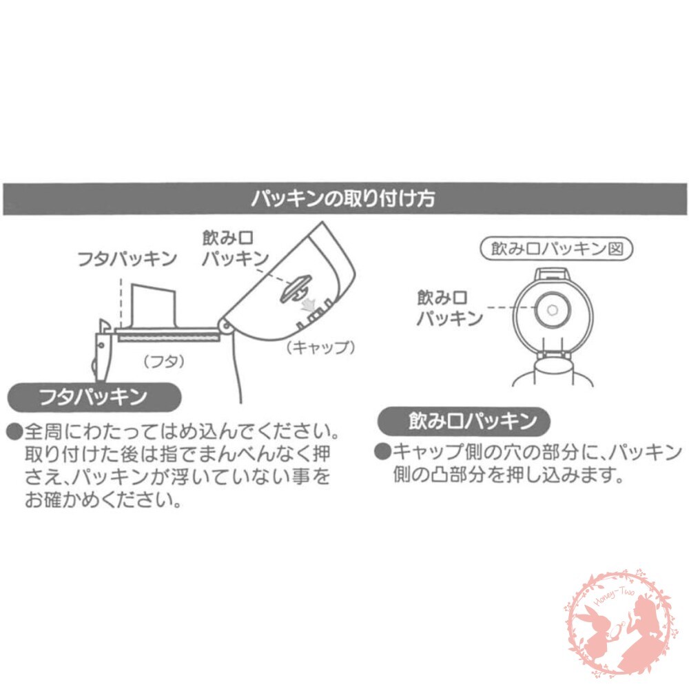 日本Skater 超輕量不鏽鋼直飲瓶替換墊圈-SDPC6 /兒童學習杯580ml-細節圖5