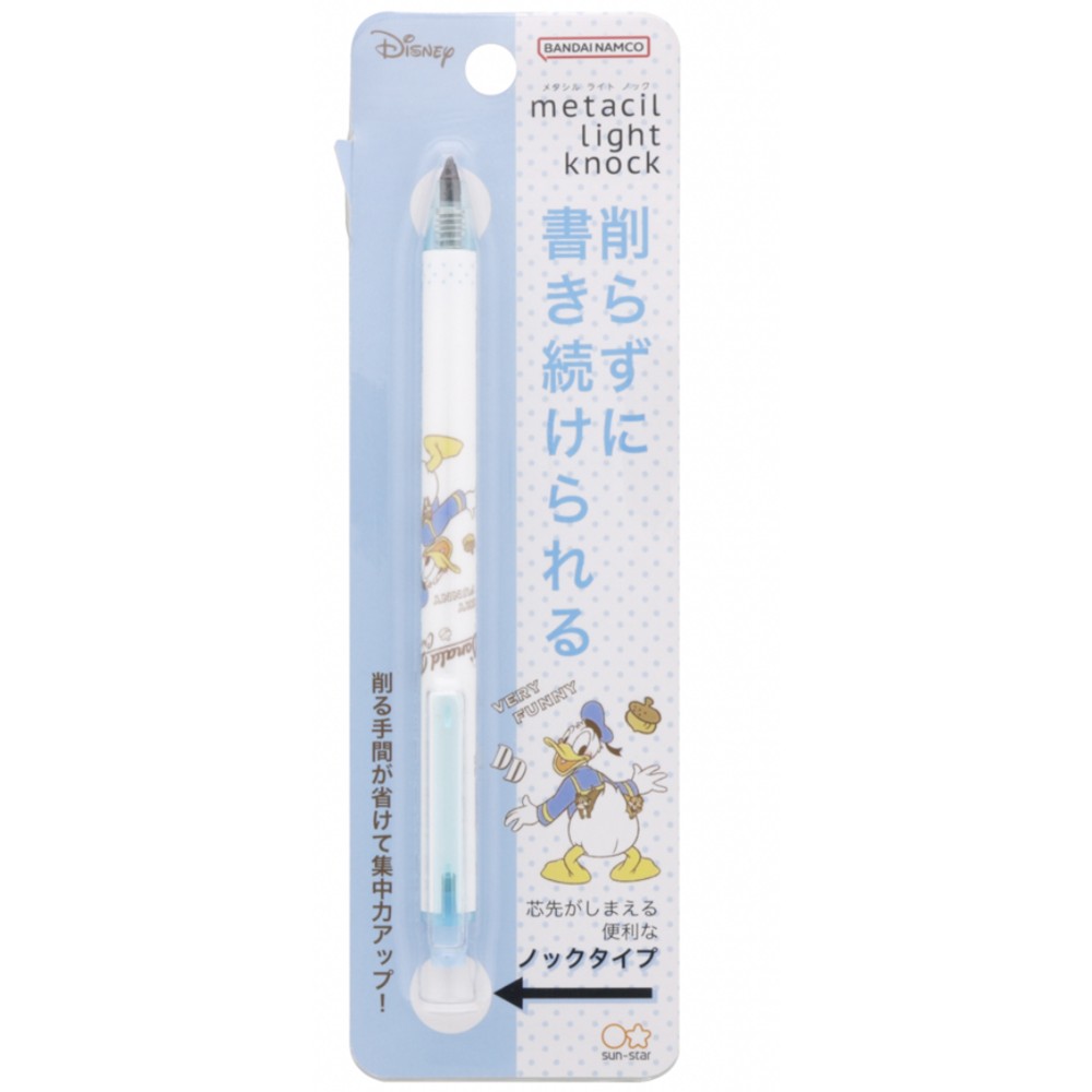 日本限定 sun-star 迪士尼 metacil 按壓式金屬永恆鉛筆 黑科技鉛筆 永恆免削鉛筆-規格圖1