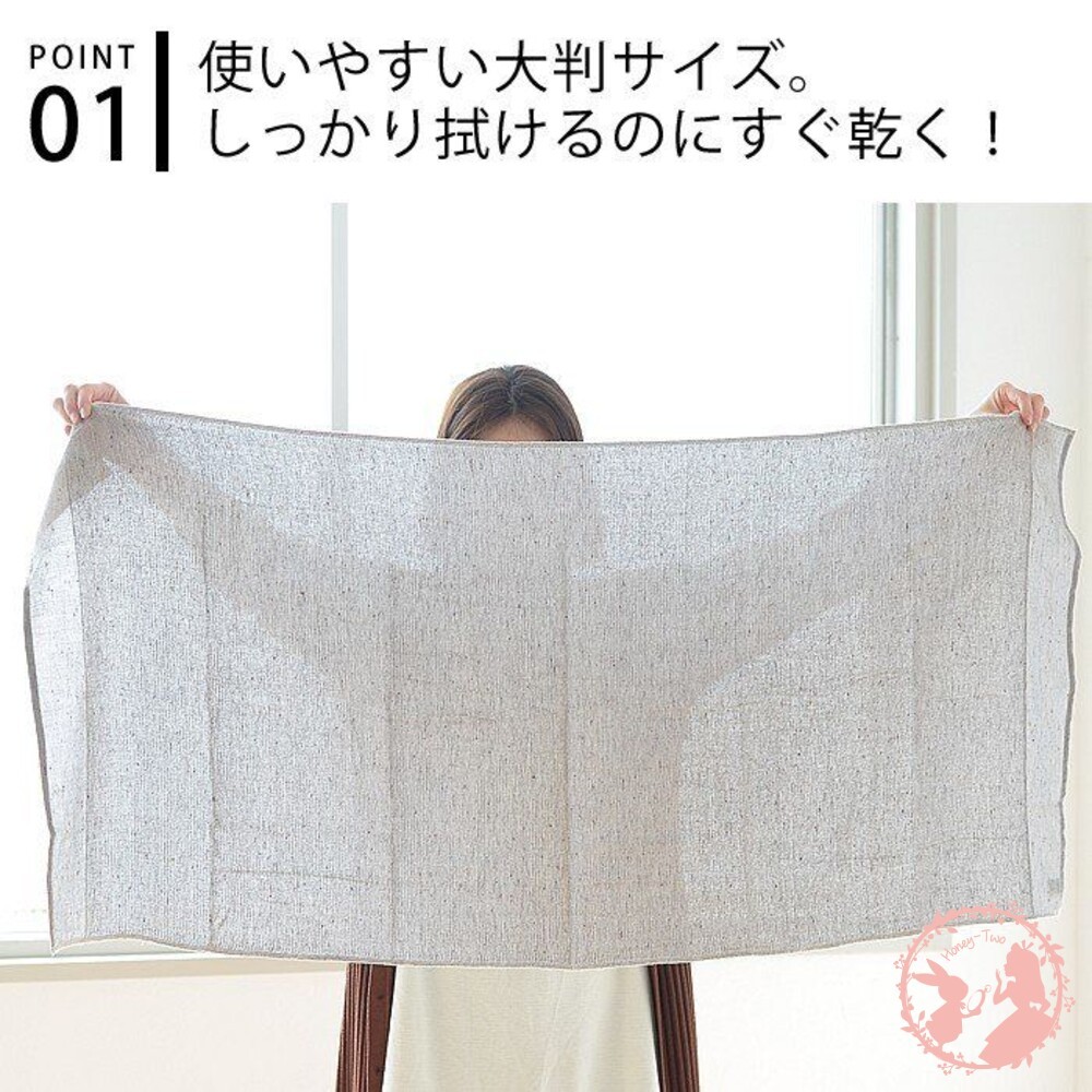 日本製 Kontex Moku 今治輕量大浴巾 毛巾 浴巾 紗布 L號 吸水速乾 輕質 60X120cm-細節圖8