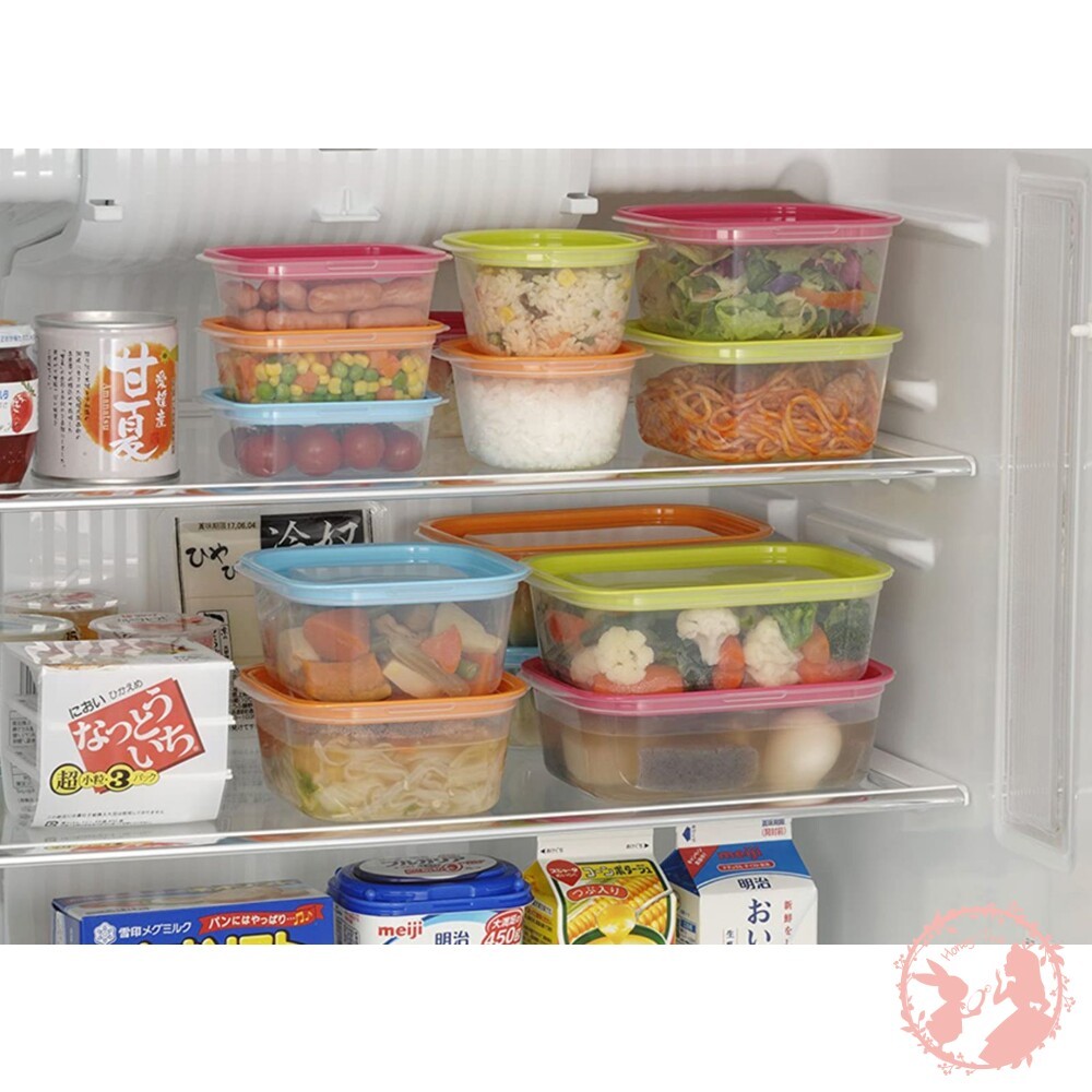 日本製 INOMATA 可微波便當盒 (4入組) 冰箱保鮮盒 透明收納盒 食物保存盒 多功能微波盒-細節圖3