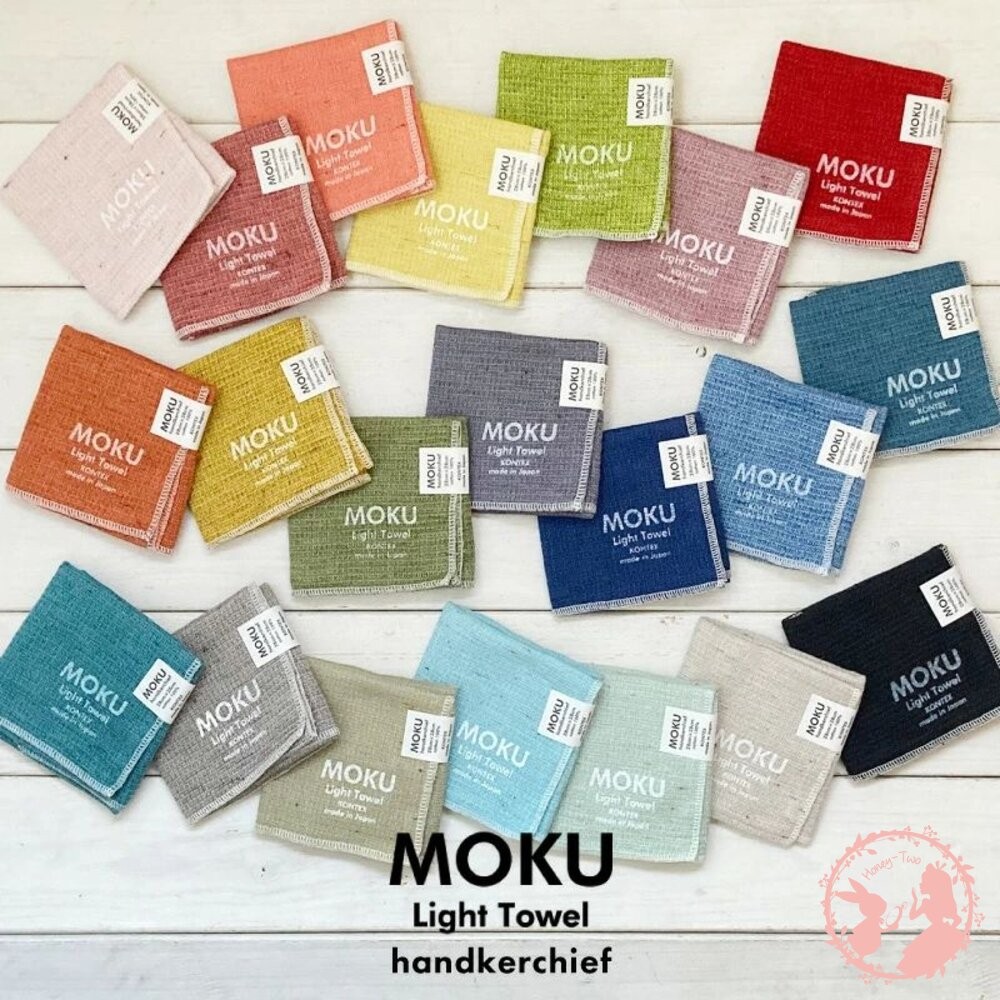 日本製 今治 KONTEX MOKU 手帕 手巾 小方巾 100％棉 輕柔時尚 吸水快乾-細節圖4