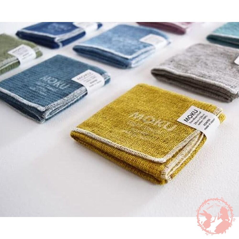 日本製 今治 KONTEX MOKU 手帕 手巾 小方巾 100％棉 輕柔時尚 吸水快乾-細節圖6