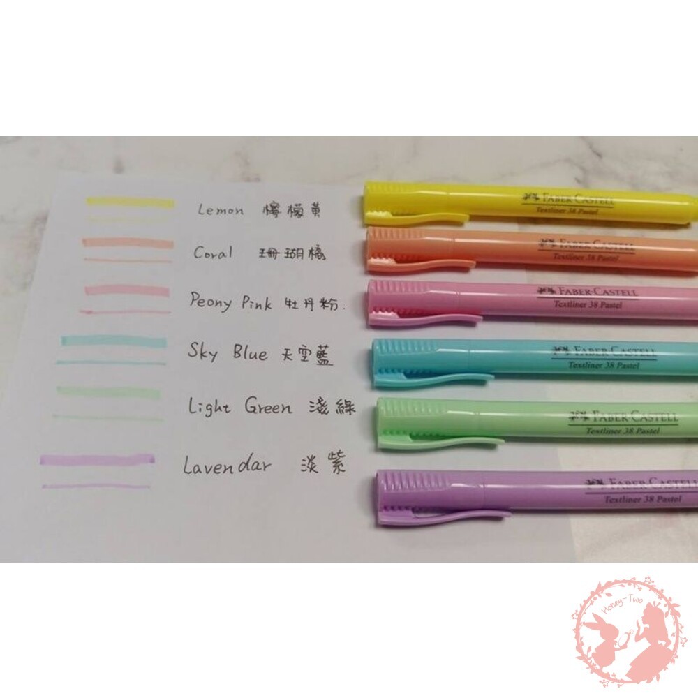 德國輝柏 療鬱系 6色馬卡龍螢光筆 文具 繪畫 馬卡龍 美術用品 辦公事用品-細節圖2