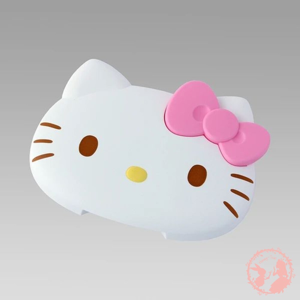 日本LEC KITTY   大臉  KT 濕紙巾盒蓋 嬰兒濕巾 外出清潔濕巾 重覆貼紙巾蓋-細節圖2