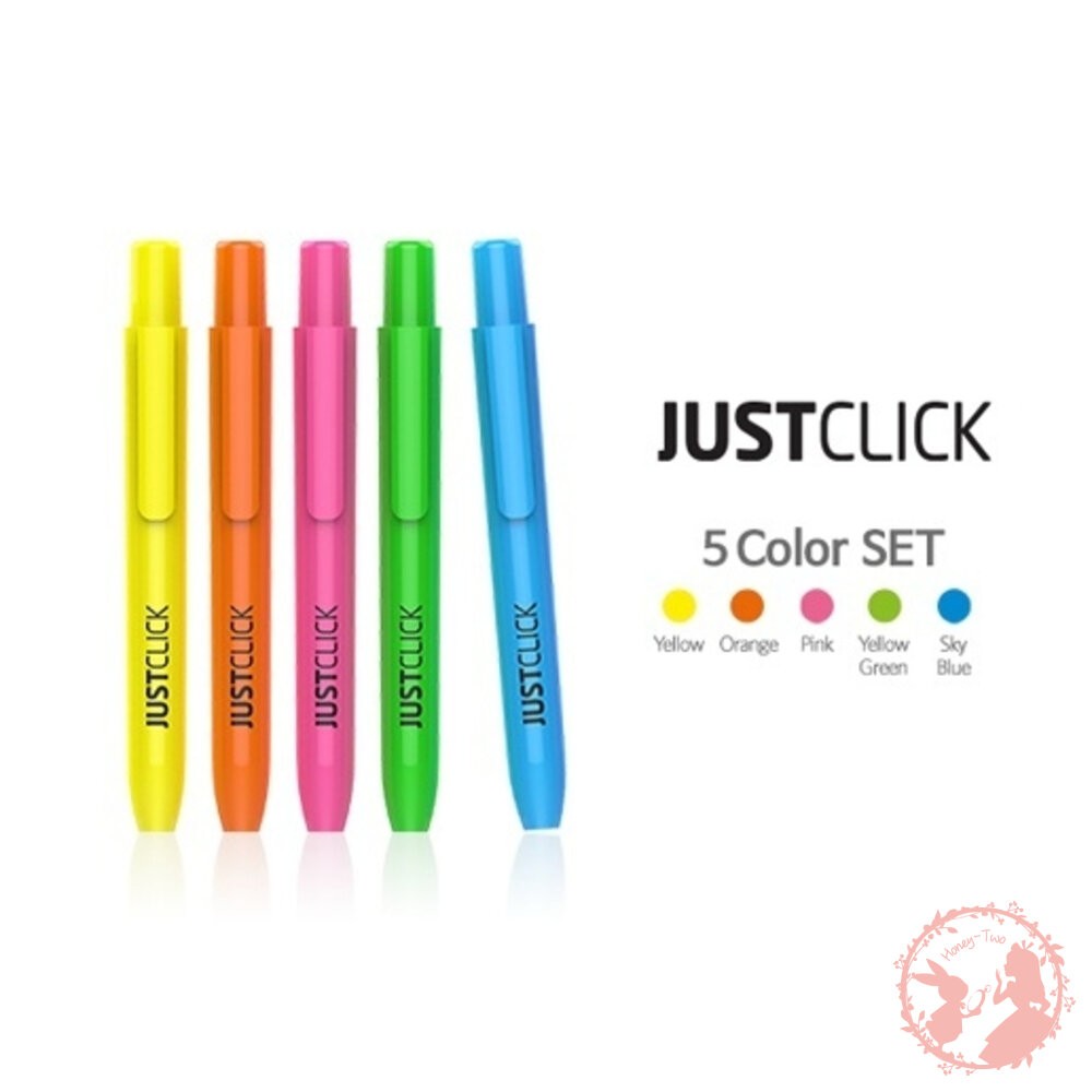 韓國製造 MORRIS 按壓式 免蓋也行!不怕乾螢光筆3入組/盒裝 重點筆 彩色筆 標記筆 記號筆  筆記筆標記-細節圖4