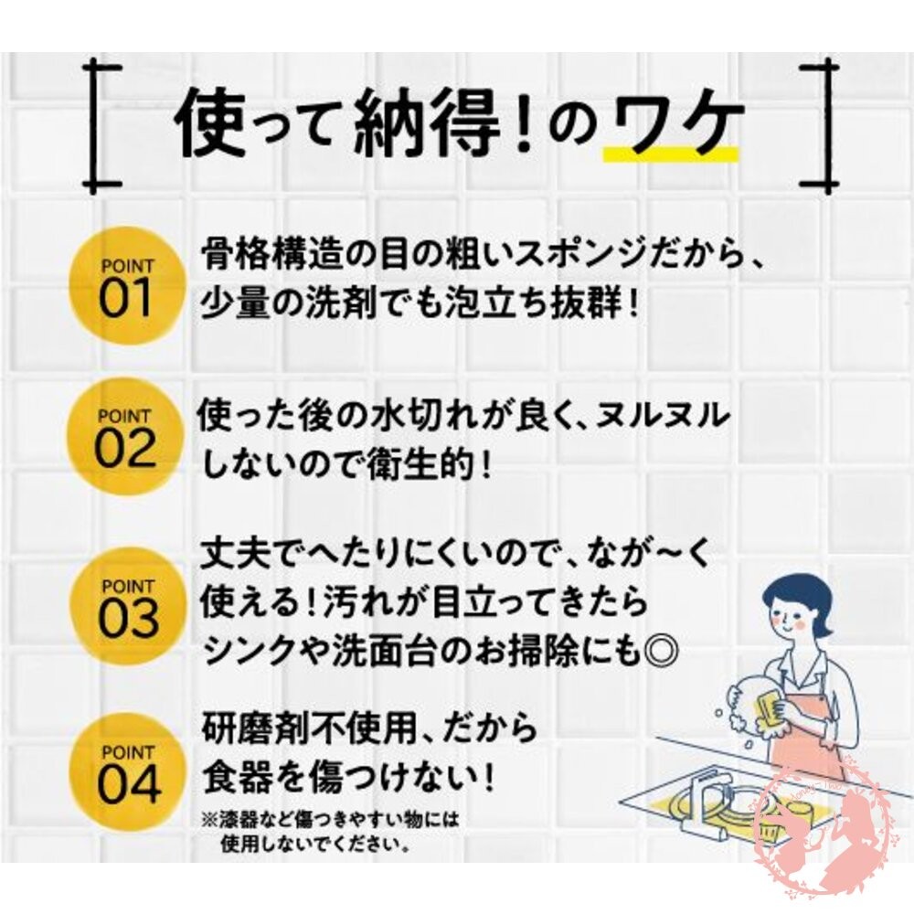 現貨秒出  日本製 PAX NATURON 太陽油脂 洗碗海綿 廚房海綿 清潔海綿 耐用 快乾 菜瓜布-細節圖7