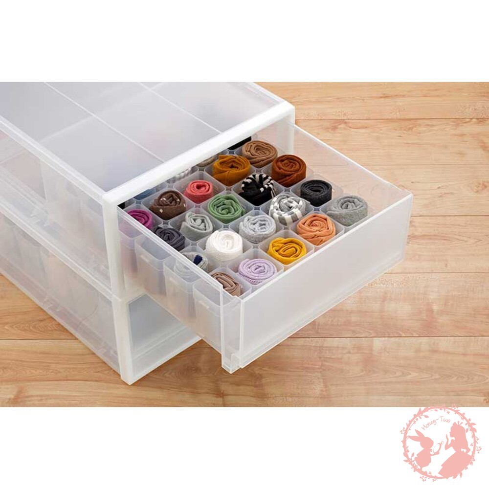 日本Inomata無印風收納整理盒/內褲整理盒 小物整理盒 抽屜整理盒 衣櫃整理盒 4入連結盒 3入連結盒-細節圖5