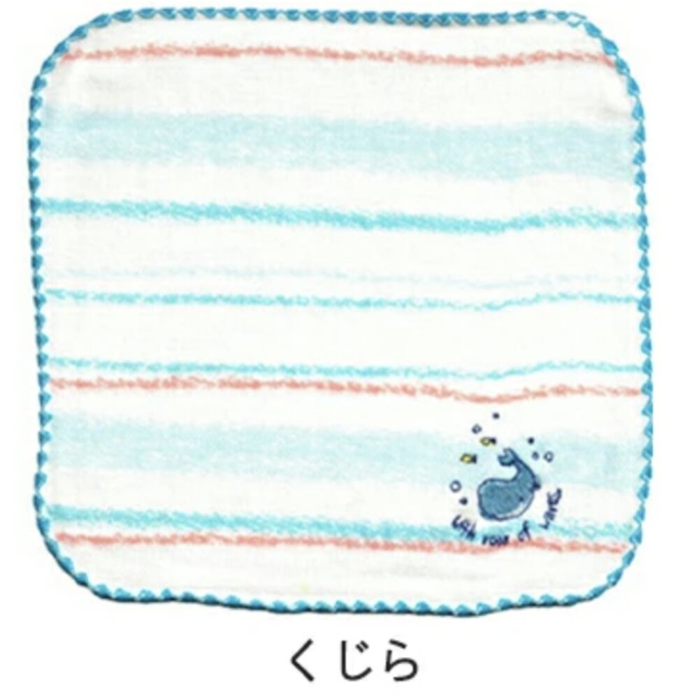 【現貨】日本製 今治 X Kontex 純棉 刺繡口水巾 小方巾 紗布毛巾 紗布巾 手帕 小毛巾 16cm-規格圖11