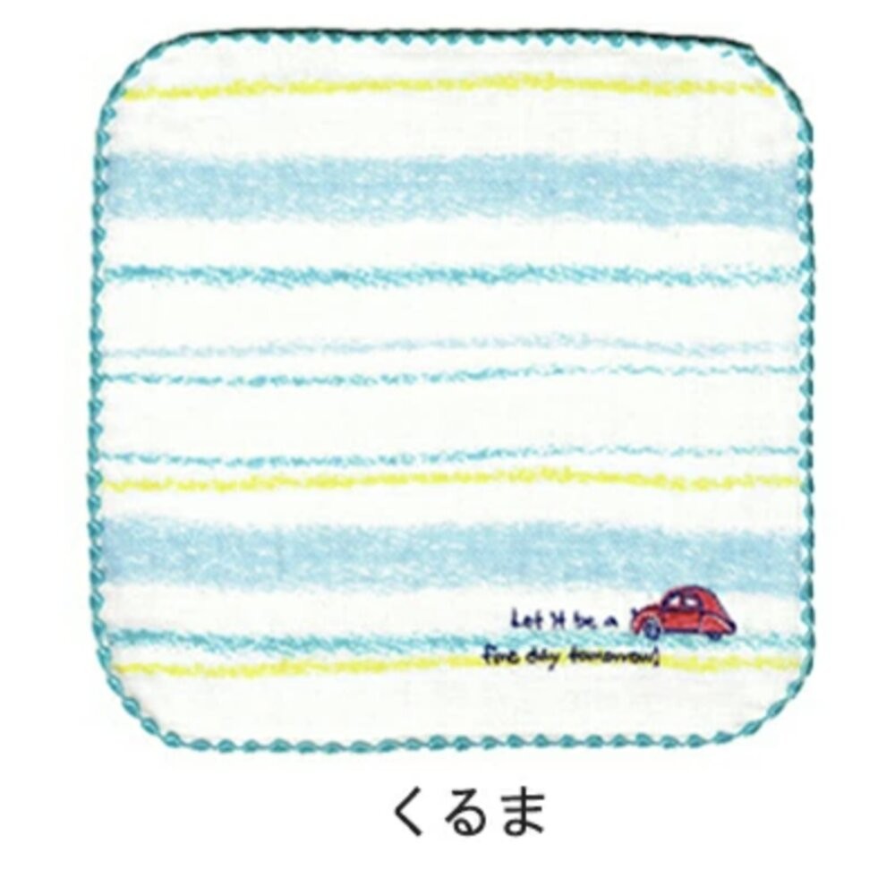 【現貨】日本製 今治 X Kontex 純棉 刺繡口水巾 小方巾 紗布毛巾 紗布巾 手帕 小毛巾 16cm-規格圖11