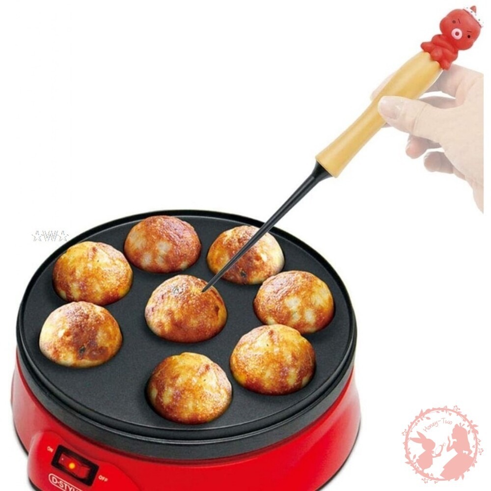 日本製 貝印-章魚造型多用途挑棒-章魚燒-熱壓吐司叉子-鬆餅起針(劍型) 親子料理-細節圖4